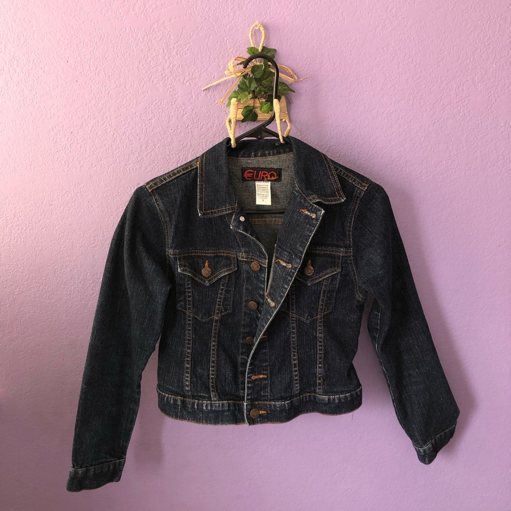 Dark Denim Euro Jeans jacket - S